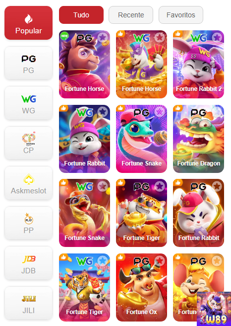 Experiência de Jogos w89.com