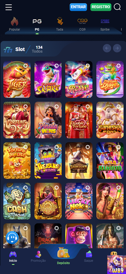 Prêmios Jogos w89.com